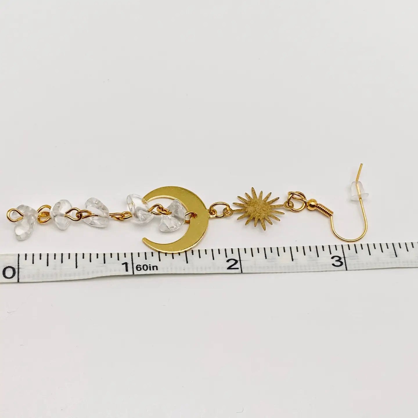 Sun & Moon Dainty Dangling Earrings